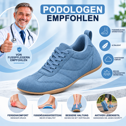 LETZTER TAG: 80 % RABATT – 👣 Damen Orthopädische Sneaker mit Fußgewölbestütze, Schnürdesign & gepolsterter flacher Sohle
