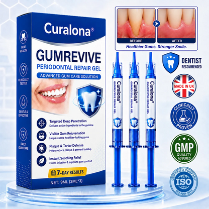 🦷Curalona® GumRevive Periodontal Repair Gel (For Bleeding Gums, Gum Recession & Loose Teeth)