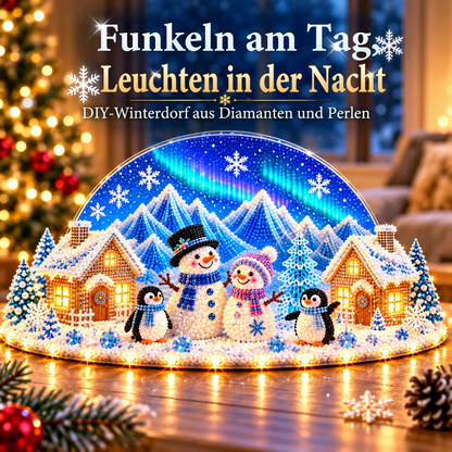 ❄️ DIY Winterwunderland mit Schmucksteinen & Perlendetails