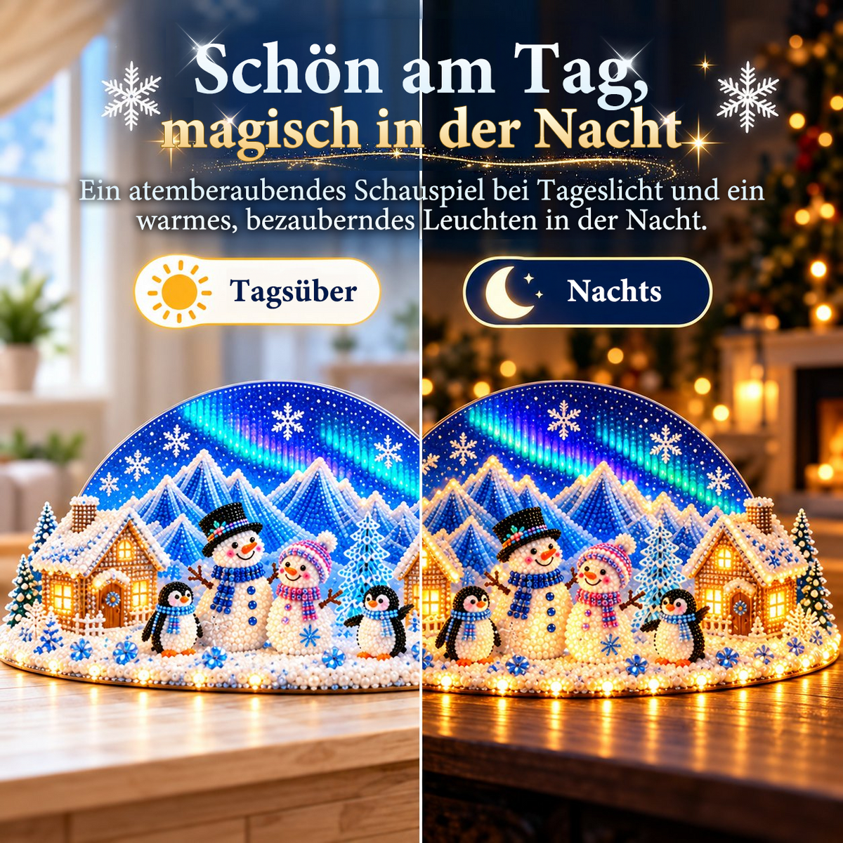 ❄️ DIY Winterwunderland mit Schmucksteinen & Perlendetails