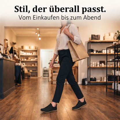 LETZTER TAG: 80 % RABATT – 👣 Damen Orthopädische Sneaker mit Fußgewölbestütze, Schnürdesign & gepolsterter flacher Sohle