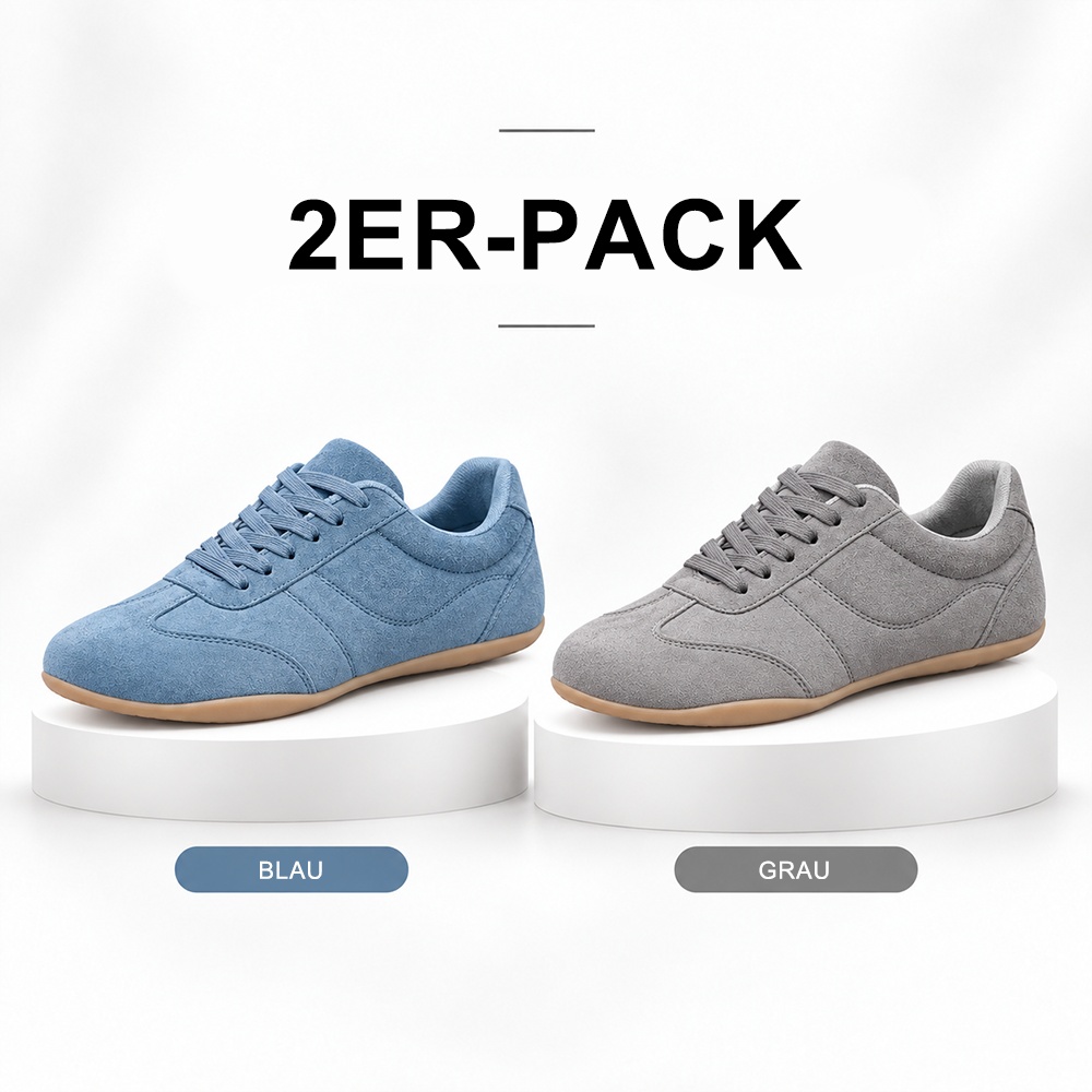 LETZTER TAG: 80 % RABATT – 👣 Damen Orthopädische Sneaker mit Fußgewölbestütze, Schnürdesign & gepolsterter flacher Sohle