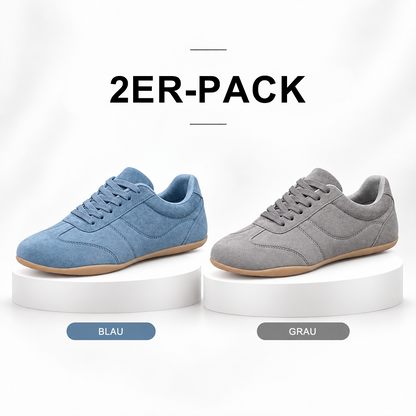 LETZTER TAG: 80 % RABATT – 👣 Damen Orthopädische Sneaker mit Fußgewölbestütze, Schnürdesign & gepolsterter flacher Sohle
