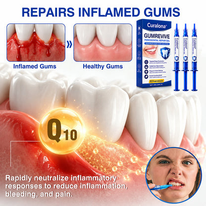 🦷Curalona® GumRevive Periodontal Repair Gel (For Bleeding Gums, Gum Recession & Loose Teeth)