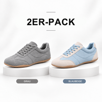 🔥 Grau + Blau-Beige