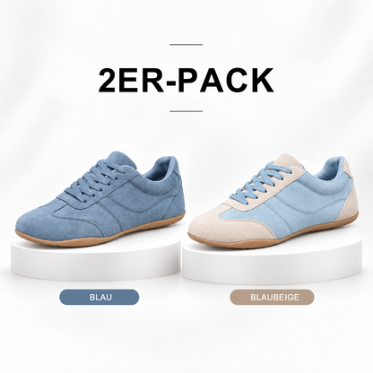 LETZTER TAG: 80 % RABATT – 👣 Damen Orthopädische Sneaker mit Fußgewölbestütze, Schnürdesign & gepolsterter flacher Sohle