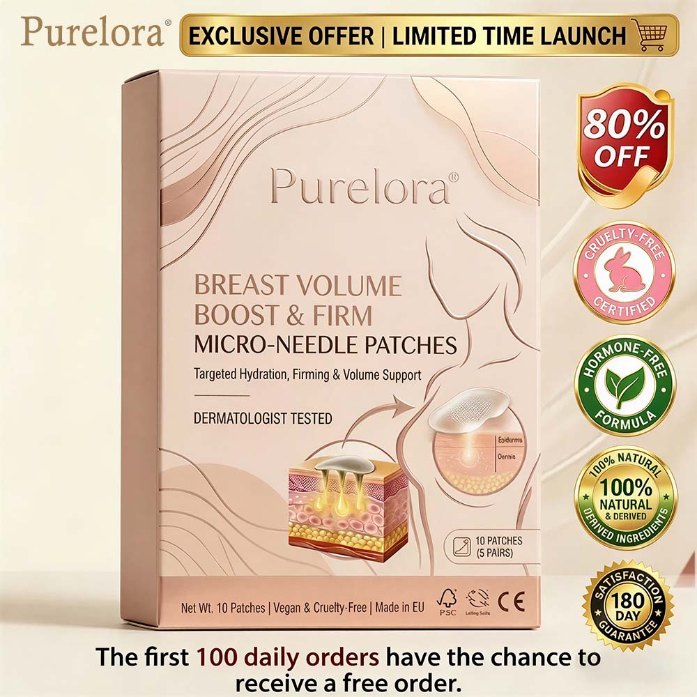 【Official Flagship Store】Purelora® Targeted Breast Enhancement Advanced Nano Microneedle Patch