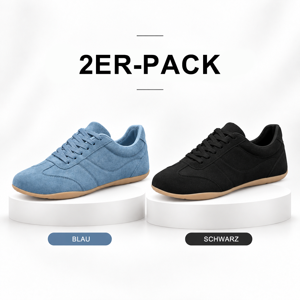 LETZTER TAG: 80 % RABATT – 👣 Damen Orthopädische Sneaker mit Fußgewölbestütze, Schnürdesign & gepolsterter flacher Sohle