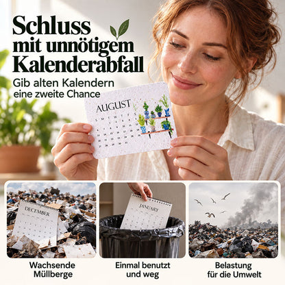 🌱 🇩🇪 Pflanzbarer Tischkalender 2027 — Ein kleines Kunstwerk. Ein Neuanfang. 📅