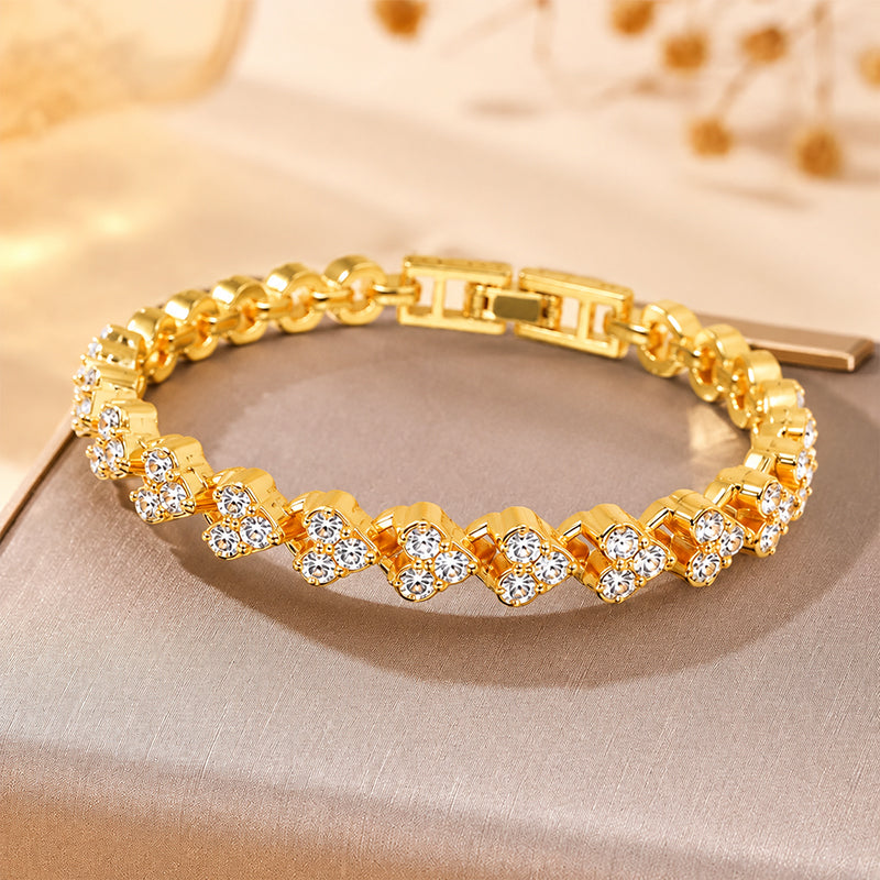 🔥 LETZTER TAG DES ANGEBOTS – 80 % RABATT 🔥 CZTICLE® Lymphatische Magnettherapie Roman Kristall Diamant Armband