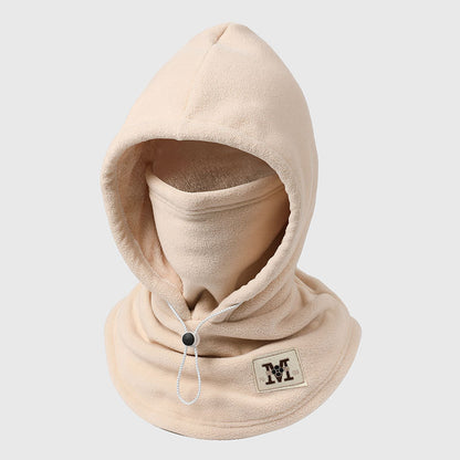 🔥 Integrierte Flanell-Gesichtsmaske mit Mütze – Winddicht & warm
