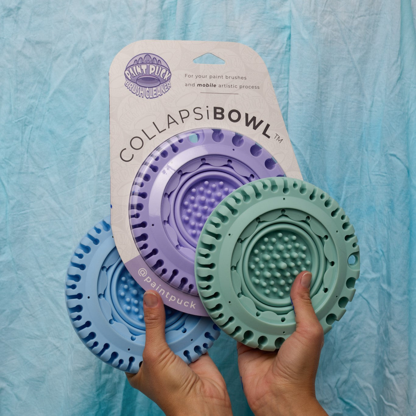 Portable Paint Pallet, Brush Cleaner and Organizer