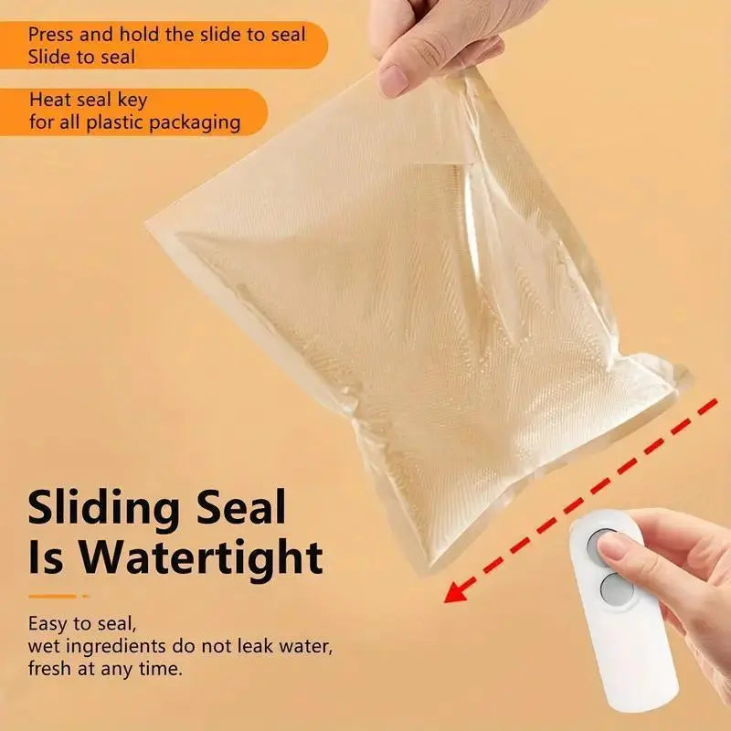2026 New Upgraded Mini Bag Sealer 2 in 1 Rechargeable Chip Bag Sealer with Cutter and Magnet Portable Handheld USB C Heat Sealer Resealer Machine for Snack Plastic Bags Food Storage