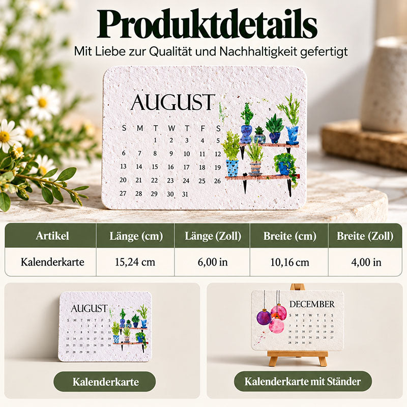🌱 🇩🇪 Pflanzbarer Tischkalender 2027 — Ein kleines Kunstwerk. Ein Neuanfang. 📅