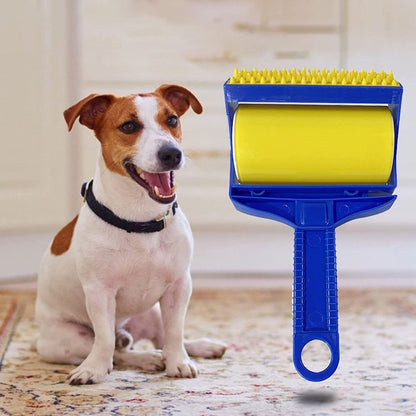Washable Reusable Gel Lint Roller for Pet Hair, Dog Cat Pet Hair Remover for Clothes, Laundries, Dust Fuzz Fur - Sticky Cleaner - Fur Removal Tool