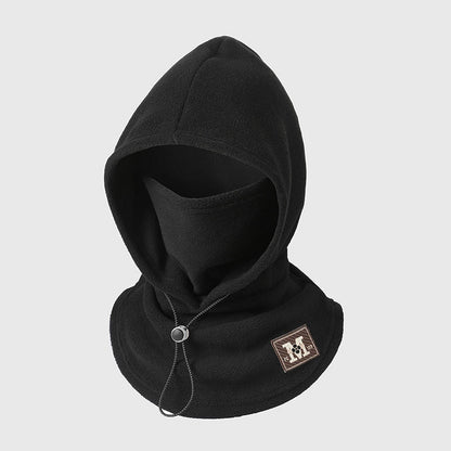 🔥 Integrierte Flanell-Gesichtsmaske mit Mütze – Winddicht & warm