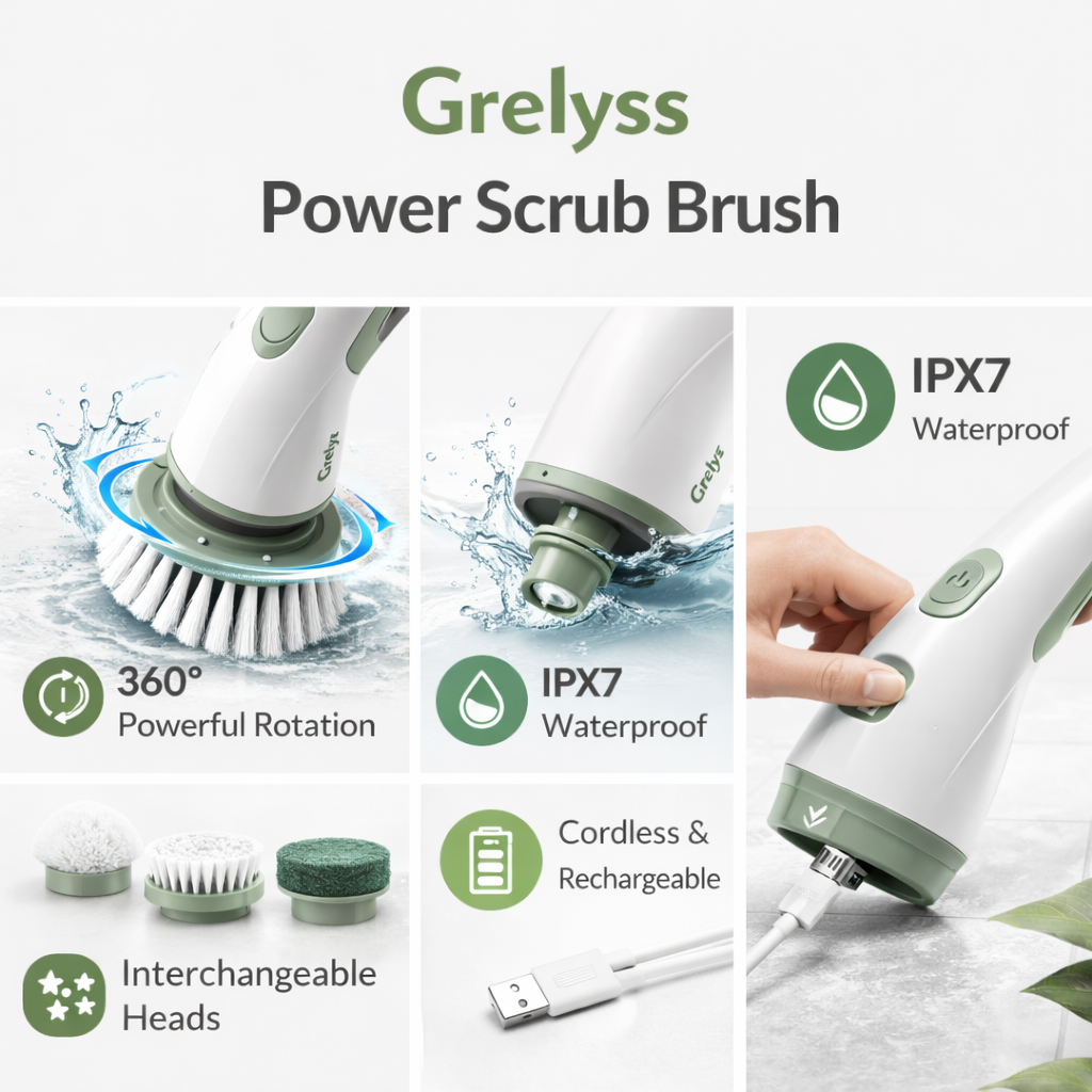 Grelyss Power Scrub Brush