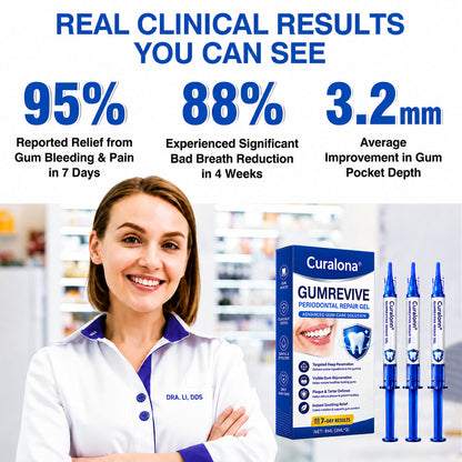 🦷Curalona® GumRevive Periodontal Repair Gel (For Bleeding Gums, Gum Recession & Loose Teeth)