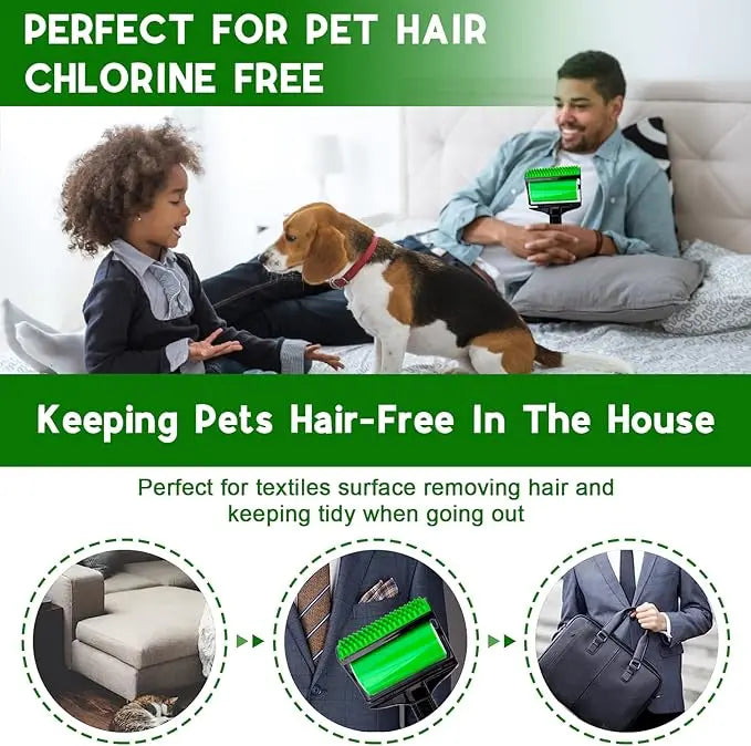 Washable Reusable Gel Lint Roller for Pet Hair, Dog Cat Pet Hair Remover for Clothes, Laundries, Dust Fuzz Fur - Sticky Cleaner - Fur Removal Tool