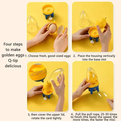 🔥Egg Yolk Shaker Gadget Mixing Golden Whisk Eggs Spin Mixer Stiring Blender Maker Puller Cooking Baking Tool For Smart Customers