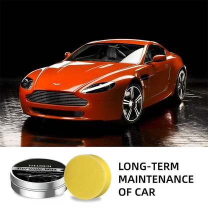 Titanium Ceramic Wax Cream — Mirror Gloss & Long-Lasting Protection in 15 Minutes