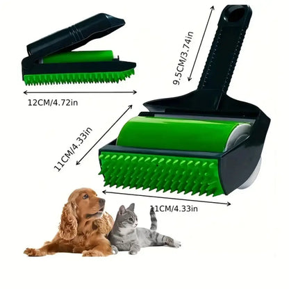 Washable Reusable Gel Lint Roller for Pet Hair, Dog Cat Pet Hair Remover for Clothes, Laundries, Dust Fuzz Fur - Sticky Cleaner - Fur Removal Tool
