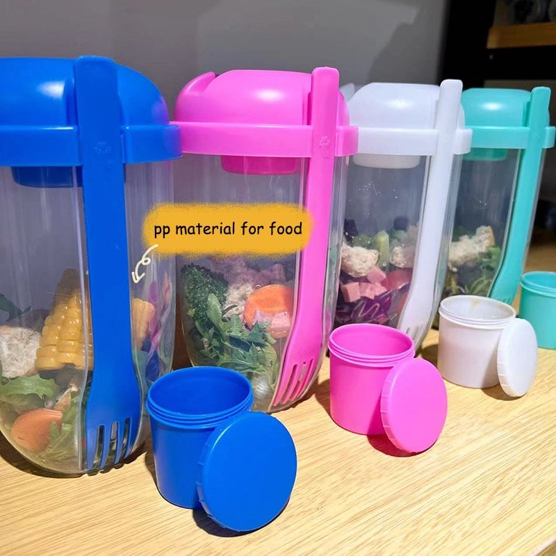 🔥 BUY 2 GET 3🔥2022  Keep Fit Salad Meal Shaker Cup