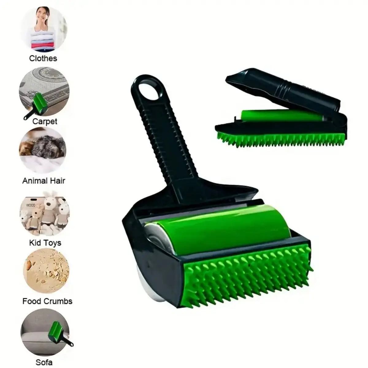 Washable Reusable Gel Lint Roller for Pet Hair, Dog Cat Pet Hair Remover for Clothes, Laundries, Dust Fuzz Fur - Sticky Cleaner - Fur Removal Tool