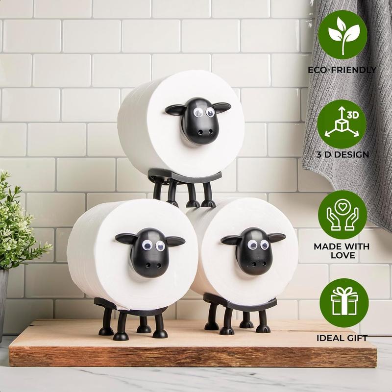💥LAST DAY SALE 49% OFF💥-3PCS Sheep Toilet Roll Holder - Funny Toilet Paper Holder