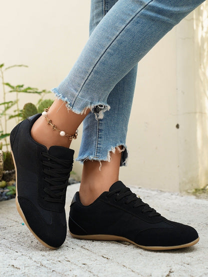 LETZTER TAG: 80 % RABATT – 👣 Damen Orthopädische Sneaker mit Fußgewölbestütze, Schnürdesign & gepolsterter flacher Sohle