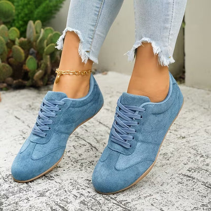 LETZTER TAG: 80 % RABATT – 👣 Damen Orthopädische Sneaker mit Fußgewölbestütze, Schnürdesign & gepolsterter flacher Sohle