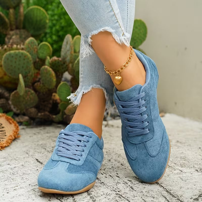 LETZTER TAG: 80 % RABATT – 👣 Damen Orthopädische Sneaker mit Fußgewölbestütze, Schnürdesign & gepolsterter flacher Sohle