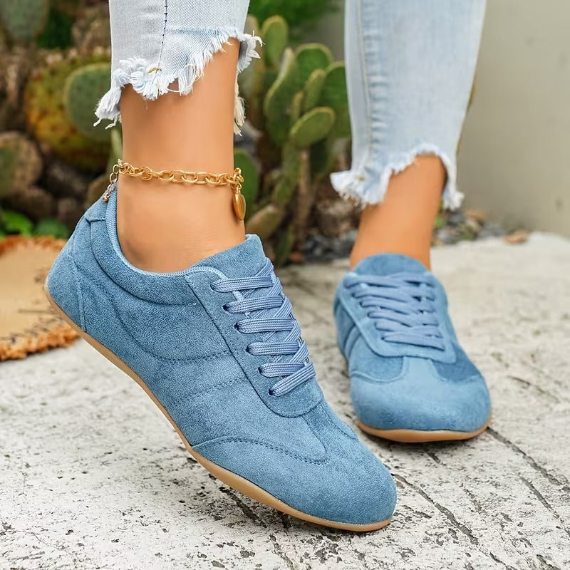 LETZTER TAG: 80 % RABATT – 👣 Damen Orthopädische Sneaker mit Fußgewölbestütze, Schnürdesign & gepolsterter flacher Sohle