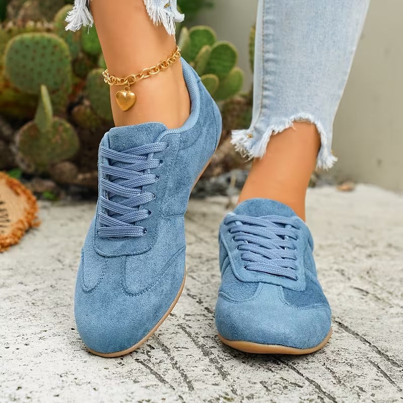 LETZTER TAG: 80 % RABATT – 👣 Damen Orthopädische Sneaker mit Fußgewölbestütze, Schnürdesign & gepolsterter flacher Sohle