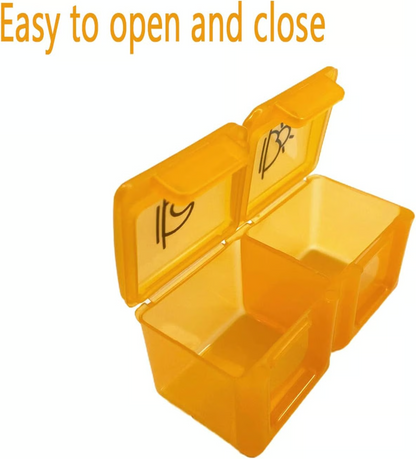 💊 Monthly AM/PM Pill Organizer – Twice-a-Day Medicine & Vitamin Storage with Stickers