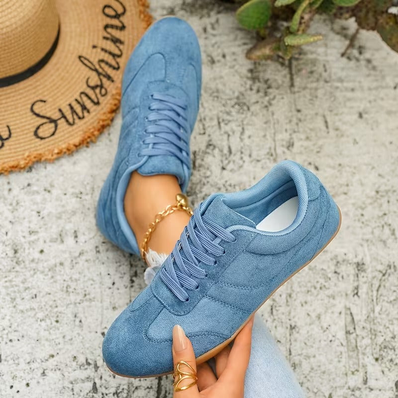 LETZTER TAG: 80 % RABATT – 👣 Damen Orthopädische Sneaker mit Fußgewölbestütze, Schnürdesign & gepolsterter flacher Sohle