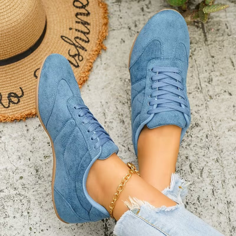 LETZTER TAG: 80 % RABATT – 👣 Damen Orthopädische Sneaker mit Fußgewölbestütze, Schnürdesign & gepolsterter flacher Sohle