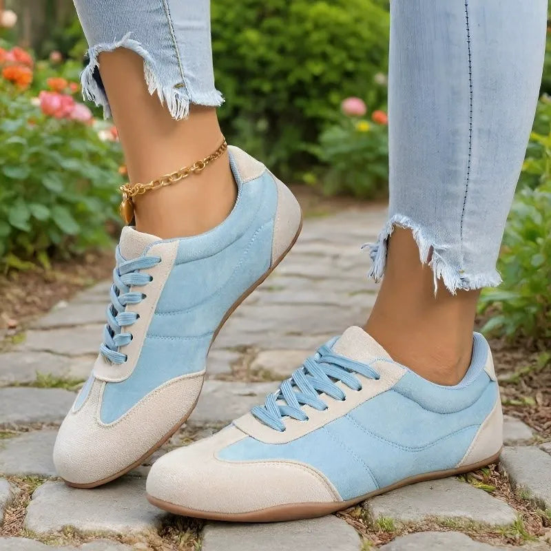 LETZTER TAG: 80 % RABATT – 👣 Damen Orthopädische Sneaker mit Fußgewölbestütze, Schnürdesign & gepolsterter flacher Sohle