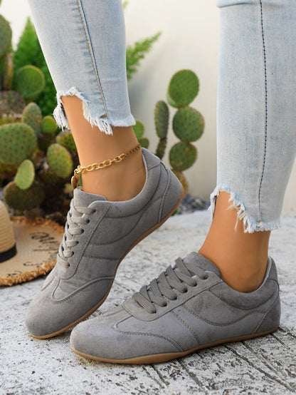 LETZTER TAG: 80 % RABATT – 👣 Damen Orthopädische Sneaker mit Fußgewölbestütze, Schnürdesign & gepolsterter flacher Sohle