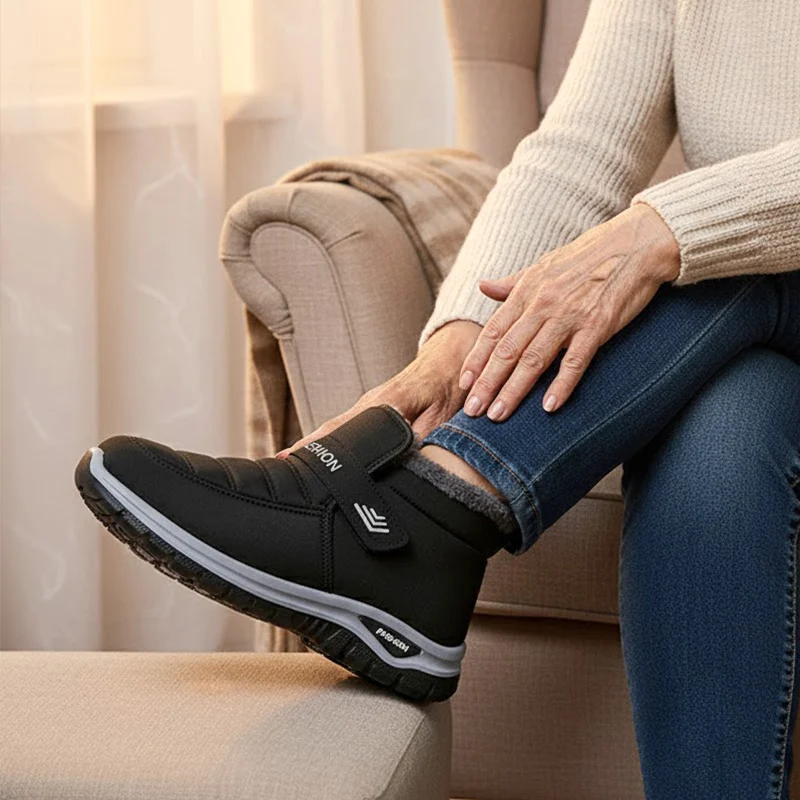🔥 𝗟𝗘𝗧𝗭𝗧𝗘𝗥 𝗧𝗔𝗚: 𝟴𝟬 % 𝗥𝗔𝗕𝗔𝗧𝗧 – Damen Winter-Orthopädieschuhe – Warm, Weit geschnitten, Gepolsterte Sohle zur Schmerzlinderung