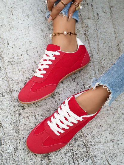 LETZTER TAG: 80 % RABATT – 👣 Damen Orthopädische Sneaker mit Fußgewölbestütze, Schnürdesign & gepolsterter flacher Sohle